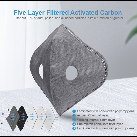 Mask with valve and filter - Picture 4 of 6